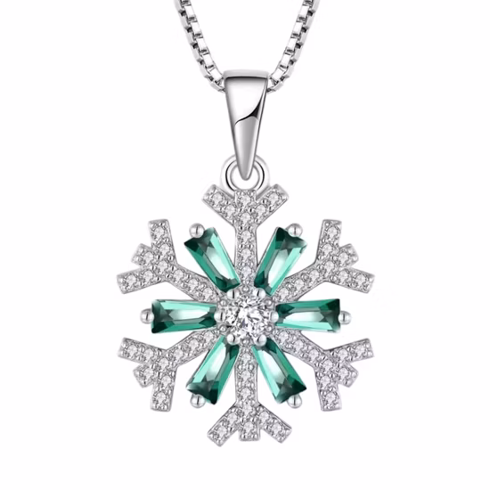 Silver Platinum Plated Rhinestones Girls Women Ladies Zinc Alloy Pendant Necklace