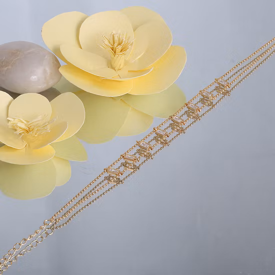 ファッション アクセサリー ファッション ジュエリー ゴールド メッキ AAA シャイニング モアッサナイト キュービック ジルコニア エレガント トレンディ ブレスレット