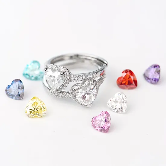 Excellent Heart Cut Vvs Moissanite Wholesale Price D Color Loose Moissanite Gemstone for Ring Earrings Necklacejewelry Making