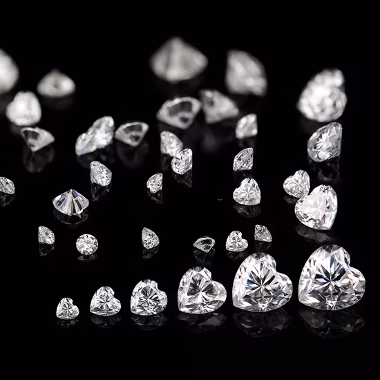 Excellent Heart Cut Vvs Moissanite Wholesale Price D Color Loose Moissanite Gemstone for Ring Earrings Necklacejewelry Making