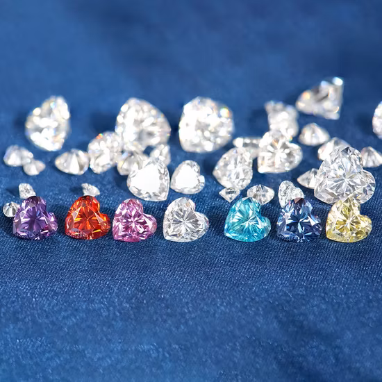 Excellent Heart Cut Vvs Moissanite Wholesale Price D Color Loose Moissanite Gemstone for Ring Earrings Necklacejewelry Making